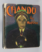 Cover of a book with Chandu the Magician looking into a crystal ball.